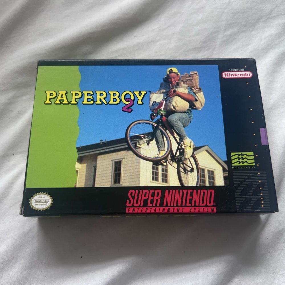 *BOX & BOOKLET ONLY* Paperboy 2 Snes